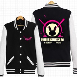 D.VA OW Bunny Unisex Cosplay Baseball Jacket Free Shipping XXXL 