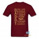 Daddy Superhero T Shirt Fathers Day Birthday Gift Superman Batman Ironman Thor  D C Comics camiseta harajuku Top Swag Shirt