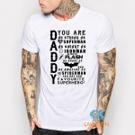 Daddy Superhero T Shirt Fathers Day Birthday Gift Superman Batman Ironman Thor  D C Comics camiseta harajuku Top Swag Shirt