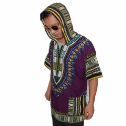 Dashiki Hoodies Loose African Hooded Dashiki Fabric Hood 100% Cotton Fashion Clothes Unisex Kimono