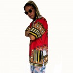 Dashiki Hoodies Loose African Hooded Dashiki Fabric Hood 100% Cotton Fashion Clothes Unisex Kimono