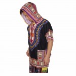 Dashiki Hoodies Loose African Hooded Dashiki Fabric Hood 100% Cotton Fashion Clothes Unisex Kimono