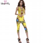 Dashiki dress 2016 Summer Women sexy Bohemian Robe Femme Africa Print Indian Style Two piece set roupas feminina