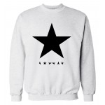 David Bowie heroes black star posters men sweatshirt hoodies 2016 autumn winter fashion streetwear tracksuit top crop top slim