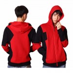 Deadpool Sweatshirt 2016 Winter Fashion Mens Hoodies Red Streetwear Superhero Cosplay Full Zipper Deadpool Hoodies For Men   