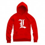 Death Note Hoodies Fleece Mens Hooded Pullovers 2017 New Fashion Letters Printed L Lawliet Japanese Anime Hoodie Free Shipping