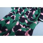 Designer Runway Dress High Quality 2017 Spring Summer Women Butterfly Sleeveless Deep V-neck Leopard Print Dress SAD385 