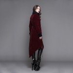 Devil Fashion Gothic Long Aristocratic Women Thick Winter Coats Steampunk Jackets Ladies Overcoats With Royal Court Flora Cuffs
