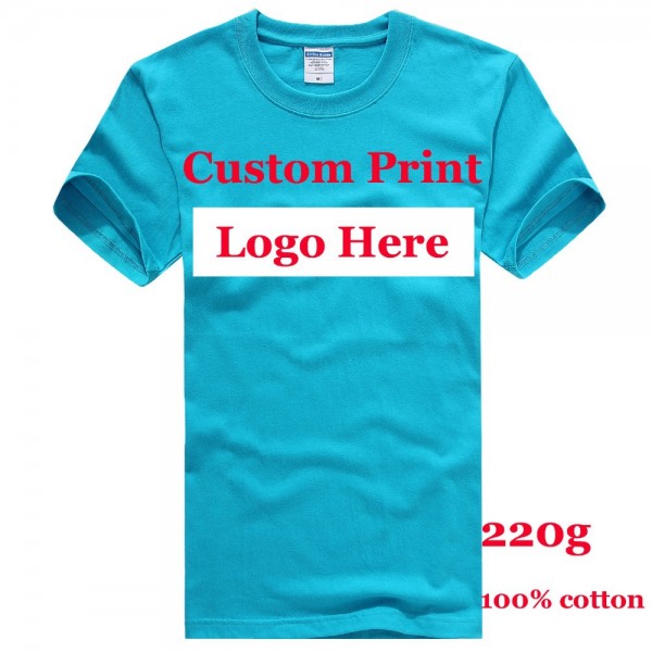 Digital Printing Professional Custom tshirts Camisas heat transfer print Embroidery Logo T Shirts all Cotton custom logo Tees HY