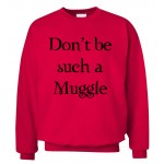 Don't be such a Muggle printed men sweatshirt hoodies 2016 autumn winter casual fleece plus size hip hop style funny clothing 