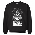 Dont Trust Anyone Illuminati All Seeing Eye 2016 new fashion autumn winter sweatshirt men hoodies streetwear tracksuit harajuku