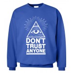 Dont Trust Anyone Illuminati All Seeing Eye 2016 new fashion autumn winter sweatshirt men hoodies streetwear tracksuit harajuku