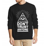 Dont Trust Anyone Illuminati All Seeing Eye 2016 new fashion autumn winter sweatshirt men hoodies streetwear tracksuit harajuku