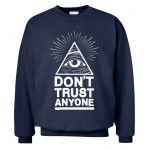 Dont Trust Anyone Illuminati All Seeing Eye 2016 new fashion autumn winter sweatshirt men hoodies streetwear tracksuit harajuku