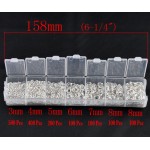 Doreen Box Lovely 1500 PCs  Silver color Open Jump Rings 3mm-8mm (B08915)