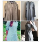 Dotfashion European Style Women Dress Women Clothes Grey Hooded Slit Side High Low Straight Mini Sweatshirt Dress 