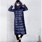 Down jacket winter 2017 Women's Long down jacket Thickening Lengthen Plus size 4XL White duck down Jacket winter women