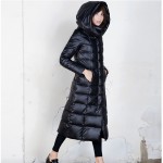 Down jacket winter 2017 Women's Long down jacket Thickening Lengthen Plus size 4XL White duck down Jacket winter women