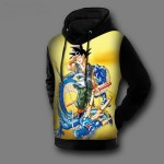 Dragon Ball Hoodie Fleece 3D Digital Print 2017 New Fashion Son Goku Printed Autumn & Winter Pullovers Male Hoody Free Shipping