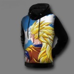 Dragon Ball Hoodie Fleece 3D Digital Print 2017 New Fashion Son Goku Printed Autumn & Winter Pullovers Male Hoody Free Shipping