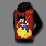 Dragon Ball Hoodie Fleece 3D Digital Print 2017 New Fashion Son Goku Printed Autumn & Winter Pullovers Male Hoody Free Shipping