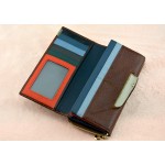 Dreamlizer 3 Fold Fashion Genuine Leather Women Wallets Patchwork Hasp Coin Pocket Female Clutch Women Purse Wallet