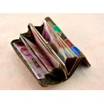 Dreamlizer 3 Fold Fashion Genuine Leather Women Wallets Patchwork Hasp Coin Pocket Female Clutch Women Purse Wallet