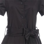 Drop ship in stock M 3XL women dress gothic dresses black midcalf long alternative clothing sleeves kleider vestidos bekleidung