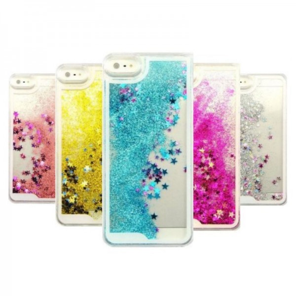 Dynamic Glitter Stars Liquid Case For iPhone 5 5S SE 6 6S 7 Plus Case Coque For Samsung Galaxy S6 S7 Edge A3 A5 2016 2015 J3 J5