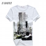 E-BAIHUI Brand t shirt  mens t shirts t shirt casual tops tees Fitness Men cotton T-shirts Camisetas Swag t shirt Y050