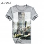 E-BAIHUI Brand t shirt  mens t shirts t shirt casual tops tees Fitness Men cotton T-shirts Camisetas Swag t shirt Y050