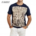 E-BAIHUI brand Summer style Men Cotton Clothing T-shirtS casual T-Shirt Fitness tops Tees Skateboard Moleton men's t-shirts Y032