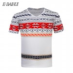 E-BAIHUI brand summer style t shirt Fashion Men's clothing casual T Shirts man Cotton tops tees V-neck t shirts Y026