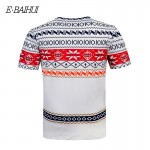 E-BAIHUI brand summer style t shirt Fashion Men's clothing casual T Shirts man Cotton tops tees V-neck t shirts Y026