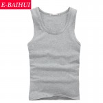 E-BAIHUI brand t shirts Bodybuilding men Tank Tops cotton casual man tops tees Undershirt Fashion Vest men's Clothing 22151