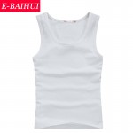 E-BAIHUI brand t shirts Bodybuilding men Tank Tops cotton casual man tops tees Undershirt Fashion Vest men's Clothing 22151