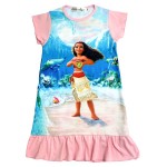 EABoutique summer style 100% cotton 4 Designs children dress Moana princess girl print dress