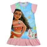 EABoutique summer style 100% cotton 4 Designs children dress Moana princess girl print dress