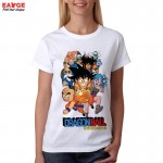 [EATGE] Fashion Anime T Shirt Dragon Ball Z Comics T-shirt Young Characters Tshirt Style Cool Printed Unisex Tee