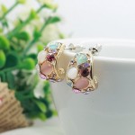 ED003 Hot Sale 2015 Fashion Stud Earrings Ks Style New Hollow Out Earrings for Women brincos High Quality