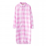 ELF SACK 2017 Spring Female Plaid Printed Literature Long Sleeve Shirt-Dresses Women Oversize Colorful Plaid Plus Size One-piece