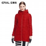 ERAL 2016 Winter Women's Camouflage Patchwork Slim Casual Hood Long Thermal Down Coat ERAL6060D