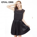 ERAL Women's Summer New Arrival Sleeveless Chiffon O-neck Hollow Out Casual Brief Top ERAL31040-EXAC