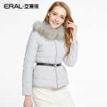 ERAL Women's Winter 2016 New Slim Down Coat Thickening Raccoon Fur Hooded Luxury Short Down Jacket ERAL12017-EDAA