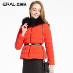 ERAL Women's Winter 2016 New Slim Down Coat Thickening Raccoon Fur Hooded Luxury Short Down Jacket ERAL12017-EDAA