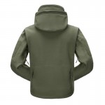 ESDY Outdoor Jacket Coat Water-resistant Luker TAD Shark Skin Soft Shell Hoodie Military Airsoft Camping Hiking Clothing WST115