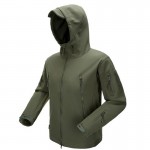 ESDY Outdoor Jacket Coat Water-resistant Luker TAD Shark Skin Soft Shell Hoodie Military Airsoft Camping Hiking Clothing WST115