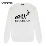 EVOLUTION Slam Dunk Printed  Fleece Hoodies Sweatshirt Men  Sleeve O-Neck Cotton Men Fahion Tops  Increase S-XXXL