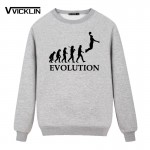 EVOLUTION Slam Dunk Printed  Fleece Hoodies Sweatshirt Men  Sleeve O-Neck Cotton Men Fahion Tops  Increase S-XXXL