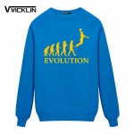 EVOLUTION Slam Dunk Printed  Fleece Hoodies Sweatshirt Men  Sleeve O-Neck Cotton Men Fahion Tops  Increase S-XXXL